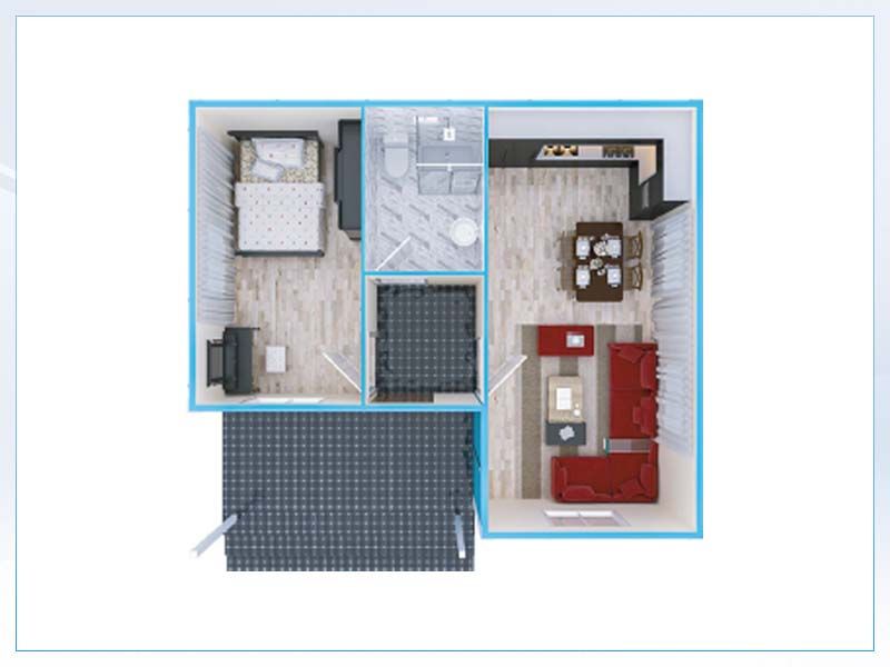 Prefabrik Ev 49m2 Tek Katl�