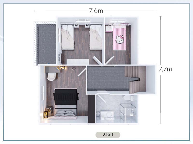 Prefabrik Ev 120 m2 �ki Katl�
