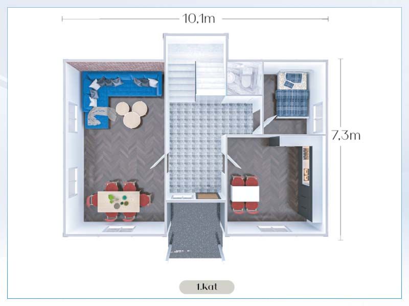 Prefabrik Ev 148 m2 �ki Katl�