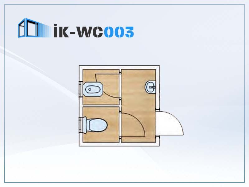 Seyyar WC Konteyneri 2 B�lmeli (alafranga, alaturka) �K WC003 Model
