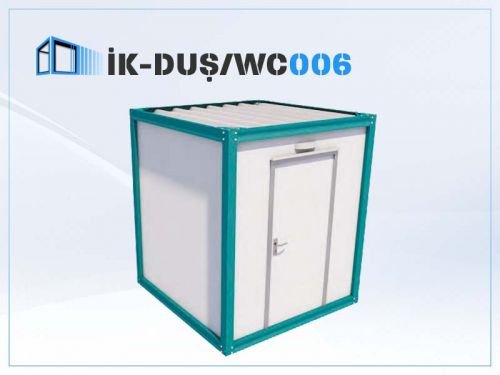  WC Konteynerler-Seyyar WC ve Du� Konteyneri �K DU�/WC006